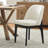 Bason 19.5" H Polyester Upholstered Dining Chair With Black Solid Wood Legs（Set Of 6）-1883804168-1882725031