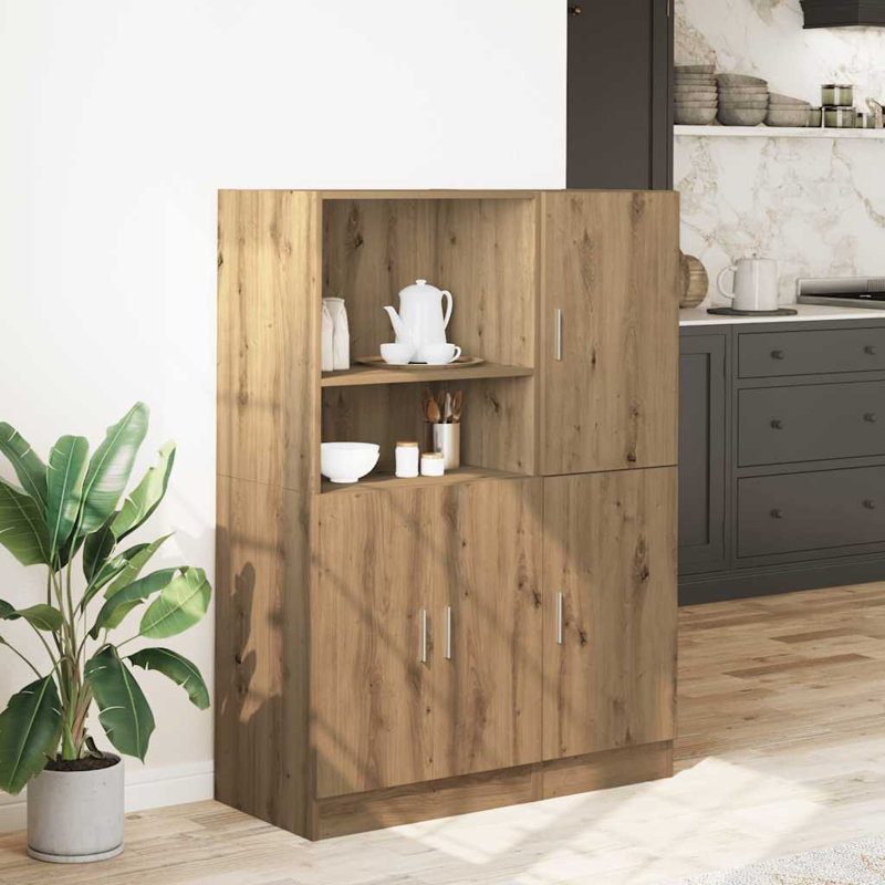 1 131.5cm Kitchen Pantry, Artisan oak