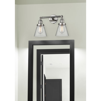 Éclairage de meuble-lavabo inclinable 2 lumières Cone