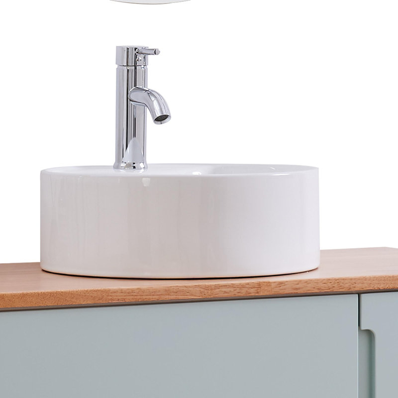 Lavabo vasque rond en céramique