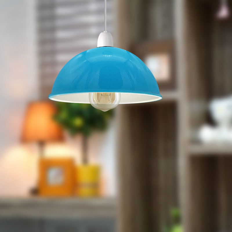 Astrit 14cm H Metal Lamp Shade ( Uno ) in Blue