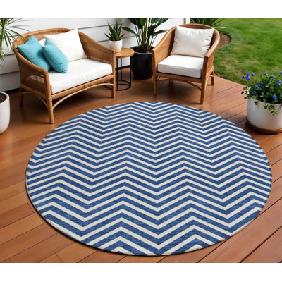 Tapis rond lavable intérieur 8 po
