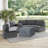 Heavy Duty Waterproof Outdoor Square Ottoman Deck Box Cover, Weather Protection Storage Bench Cover-168496835-168496836
