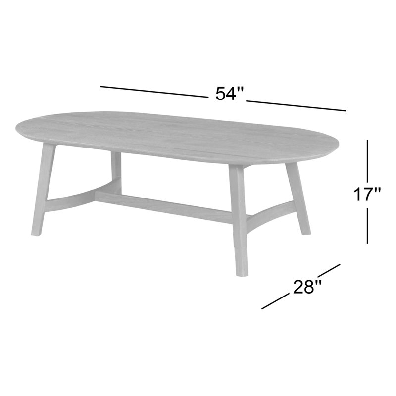 Signa Solid Wood Coffee Table, Brown