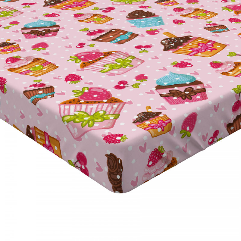 Twin Black and White Soccer Print Microfiber Fitted Sheet