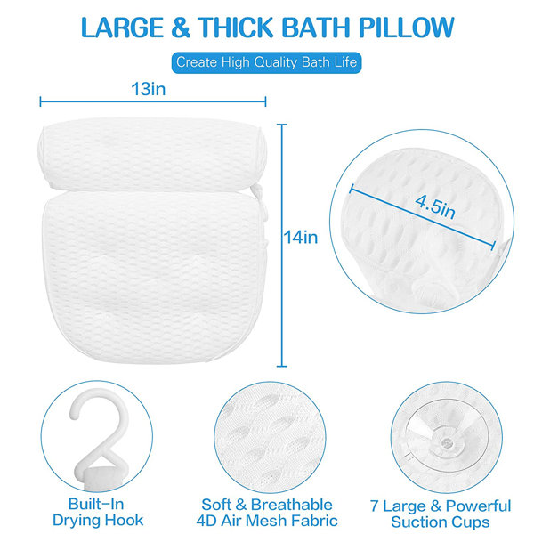 Hamlin Dual Chamber Bath Pillow Alwyn Home