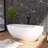 69“ Freestanding Soaking Solid Surface Bathtub