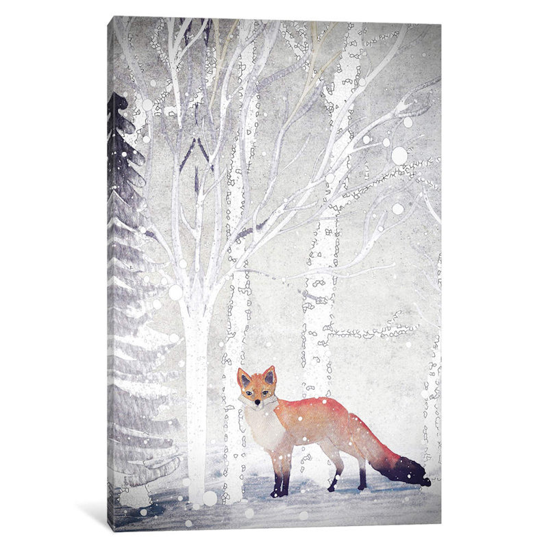 Mr. Winterfox II by Monika Strigel - Print on Canvas, No Frame, 101.6 cm H x 66.04 cm W x 3.175 cm D