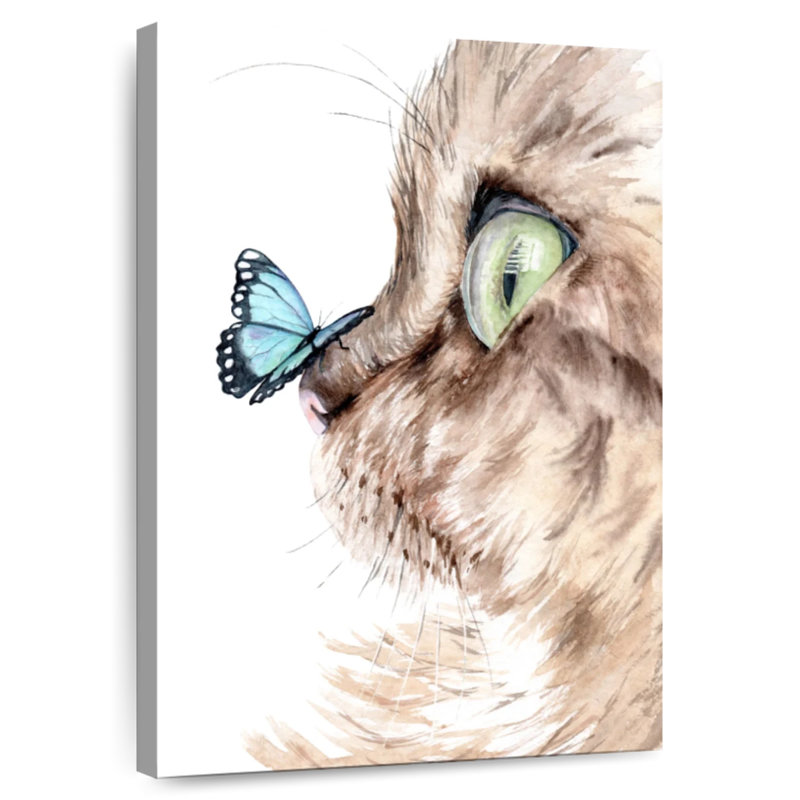 Papillon sur chat, H 39 po x l 26 po