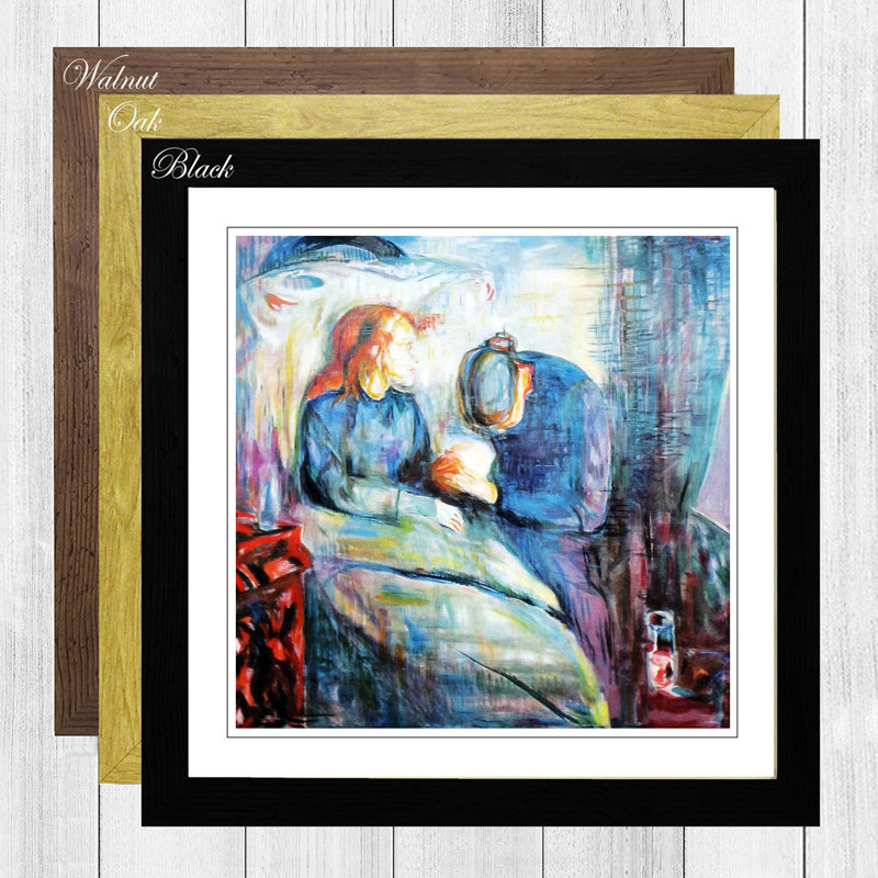 Edvard Munch - Single Picture Frame Painting, Walnut