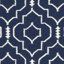 Tapis géométrique tissé à la main 80% laine, 20% coton Rodgers-310415996