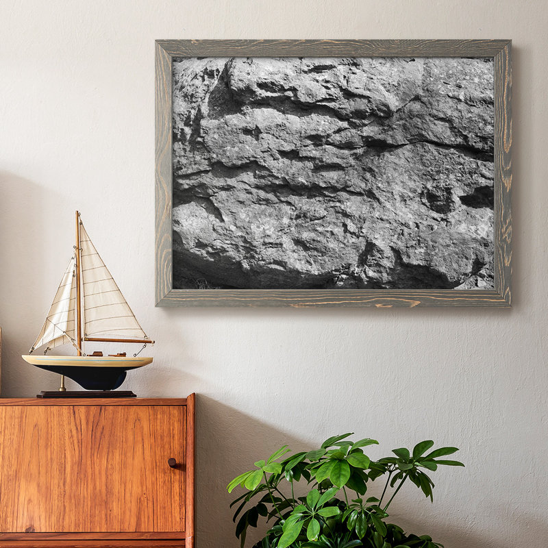 Found Textures XV, reproduction d'art sur toile, H 22 po x l 32 po x P 1,5 po, Gris