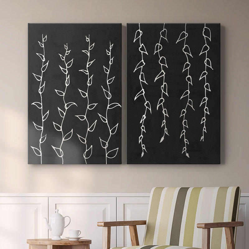 Toile tendue avec châssis I-Premium Ivory Vines
