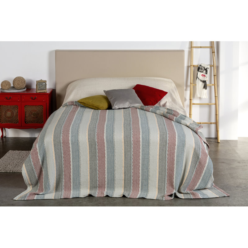 Colchester Cotton Striped Bedspread, 250 x 270cm Bedspread