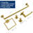 15.7 " Stainless Steel 2 - Bar Wall Towel Bar