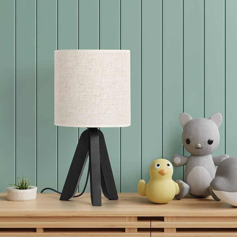 Lampe trépied Damhnait, Beige, Noir