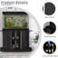 Support pour aquarium robuste 55-75 gallons - noir, ports électriques et rangement