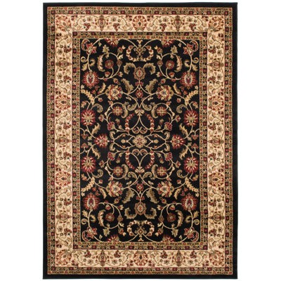 Tapis ébène de style oriental Berniece