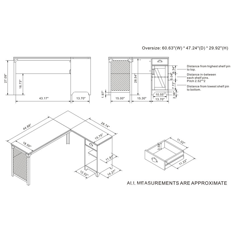 L-Shaped Executive Desk