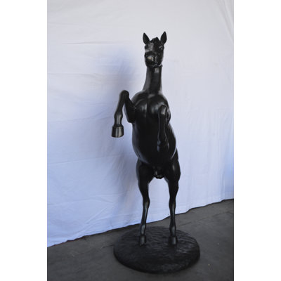Ferrari Horse Bronze Statue Large -  Size: 26"L x 42"W x 61"H