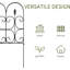 Clôture de jardin en métal à 5 panneaux et bordures pour chien 32 po (H) x 10 pi (L)