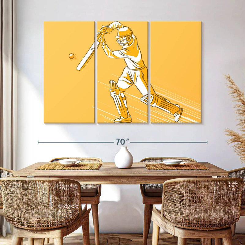 Cricket Hit, 42" H x 65" W