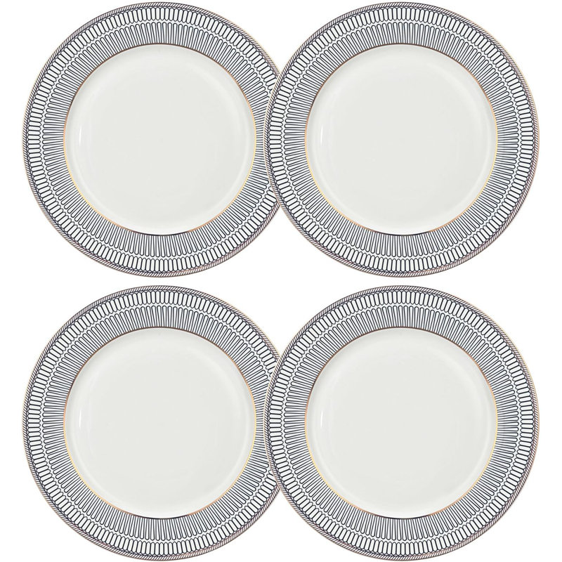 Assiette à dessert en porcelaine tendre Victoria