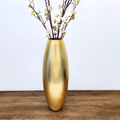 AMARYLLIS Marble Gilded Glass Bullet Vase