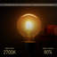 Valazquez Globe 95 Dimmable LED E27 Screw Bulb 4W