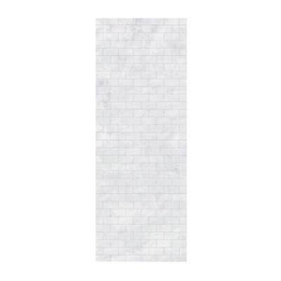 Paroi de douche à trois panneaux 96 "x 62" x 0,25 "Solid Surface