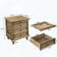 Tablette cachée 4 tiroirs Farmhouse Nightstands-226149797
