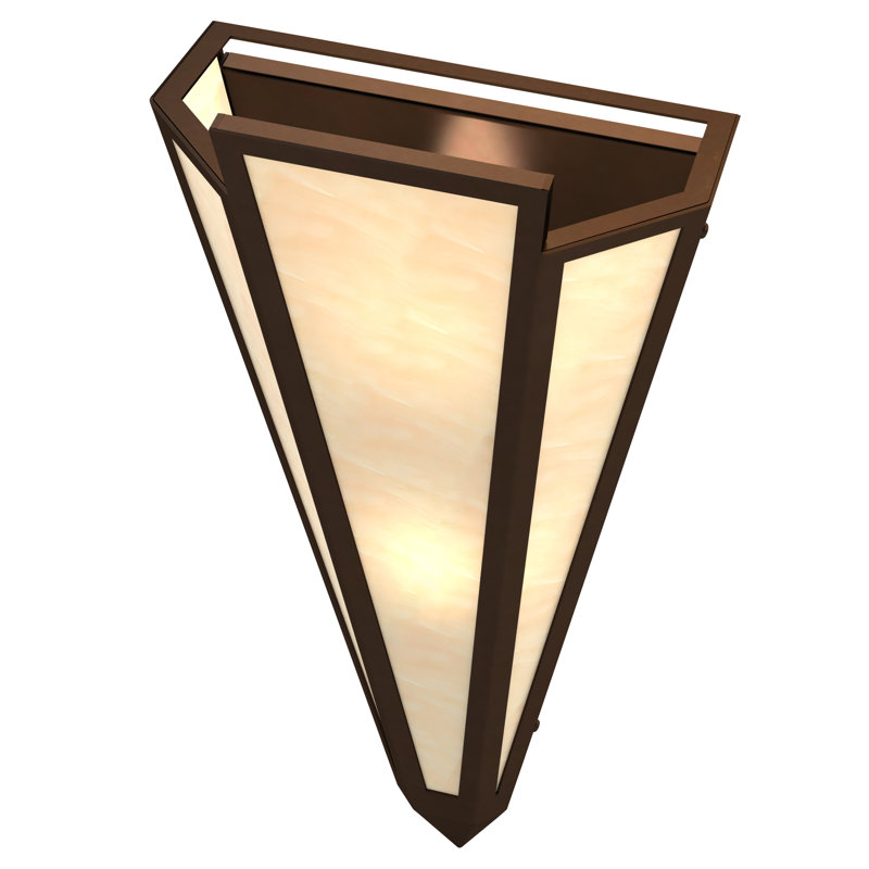 Brum 2 - Light Flush Mounted Sconce, Timeless Bronze, Sahara Taupe