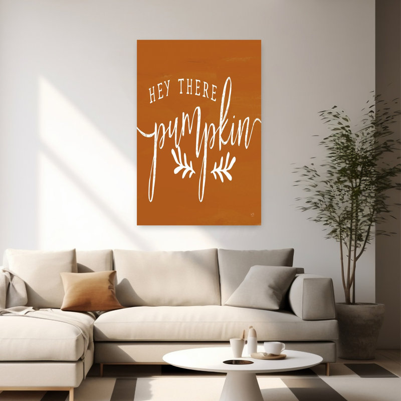«Hey There Pumpkin», art contemporain abstrait, H 40 po x l 60 po