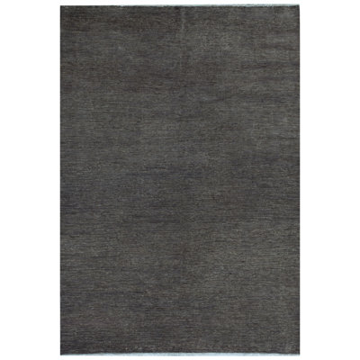 Tapis gris de haute qualité noué à la main Gabbeh