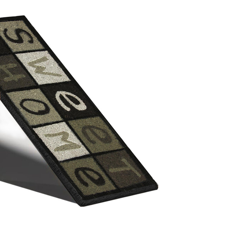 Tapis d'entrée noir Sweet Home 30 x 10 po Sweet Home