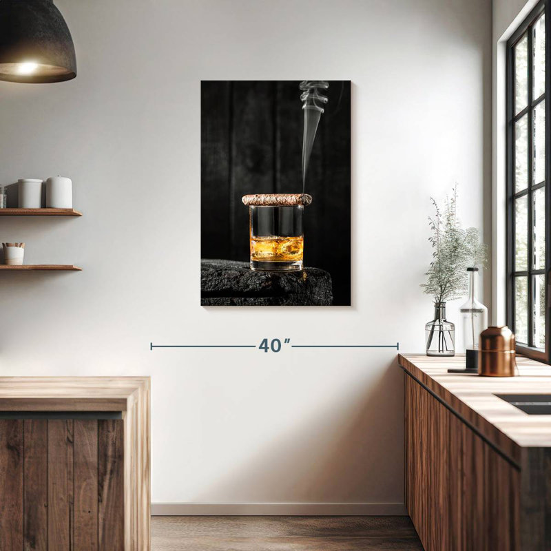 Boisson au cigare et au whisky Yarlin, H 36 po x l 24 po