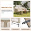Beige Outdoor Furniture Set With Cushions