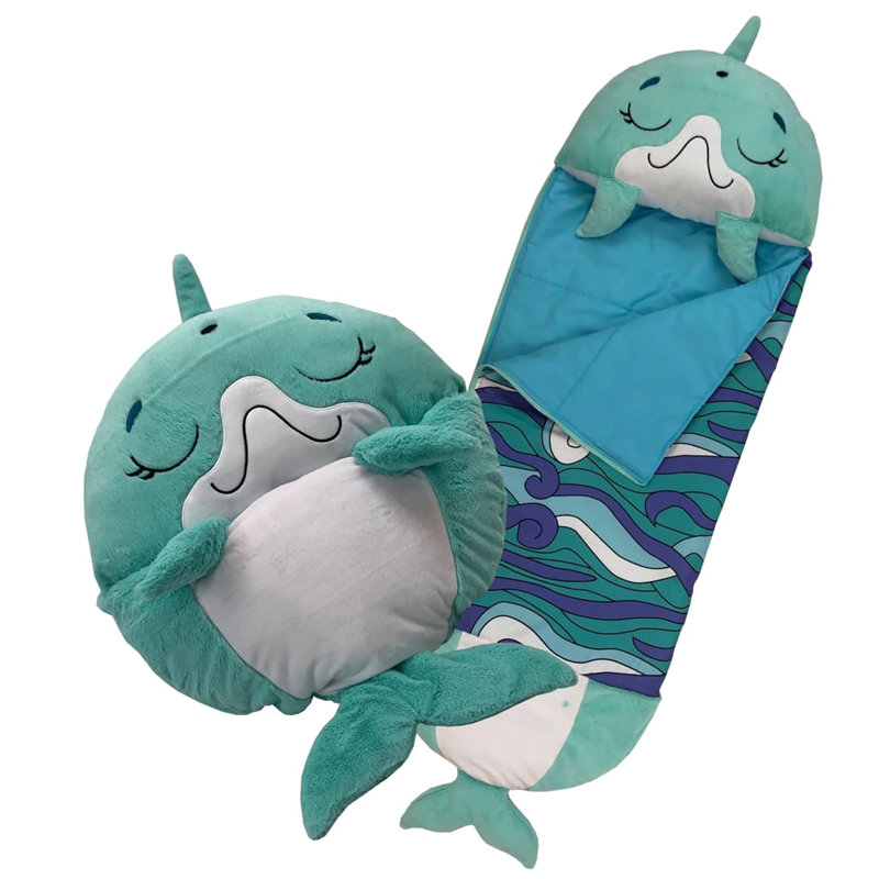 Happy Nappers: oreiller et sac endormi: disco des dauphins, L 54 po x P 20 po