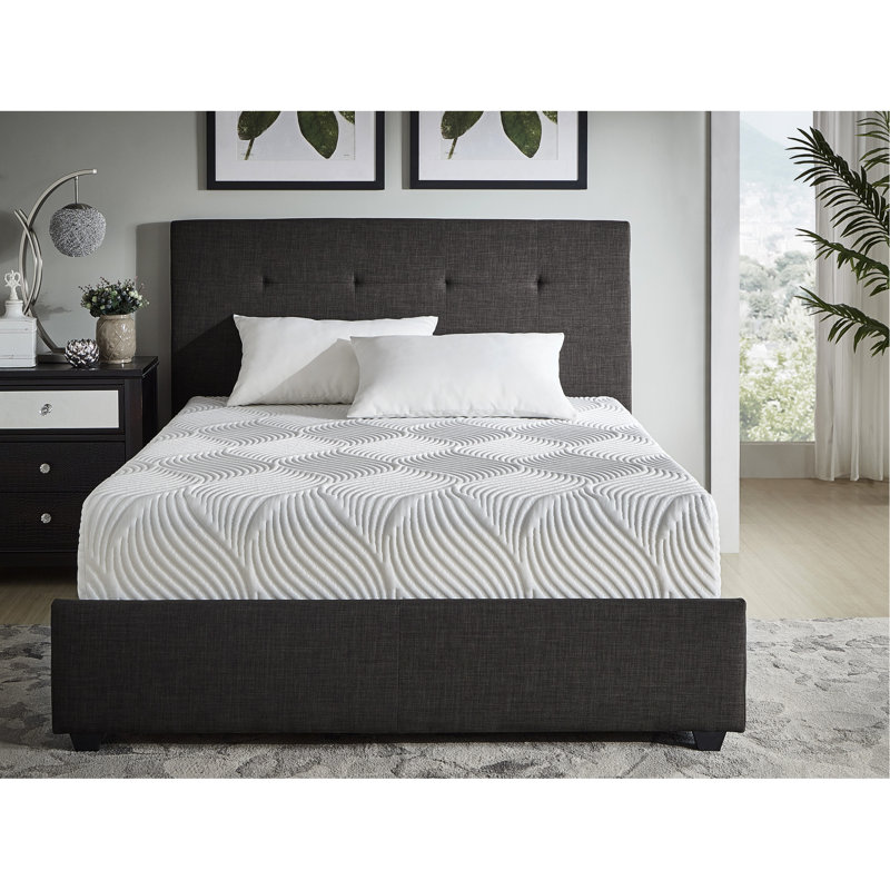 Matelas en mousse viscoélastique 10 ", gel, double taille. Ferme. Blanc. Tissu respirant intégré. Matelas pour chambre à coucher optionnel. Facile à déplier. Dessus de 53 po x 74 po x 10 po. Déroulement incontournable