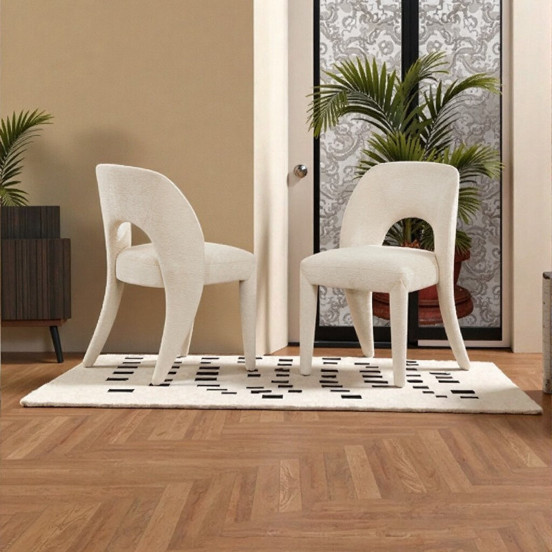 Chaises de salle à manger, Crème, crème