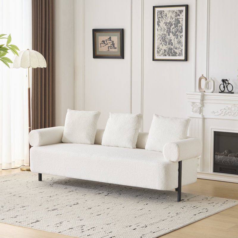 Canapé moderne 3 places beige, Beige