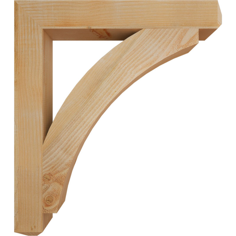 Thorton Craftsman Bracket, 34" H x 4" W x 30" D, Douglas Fir (Rough)