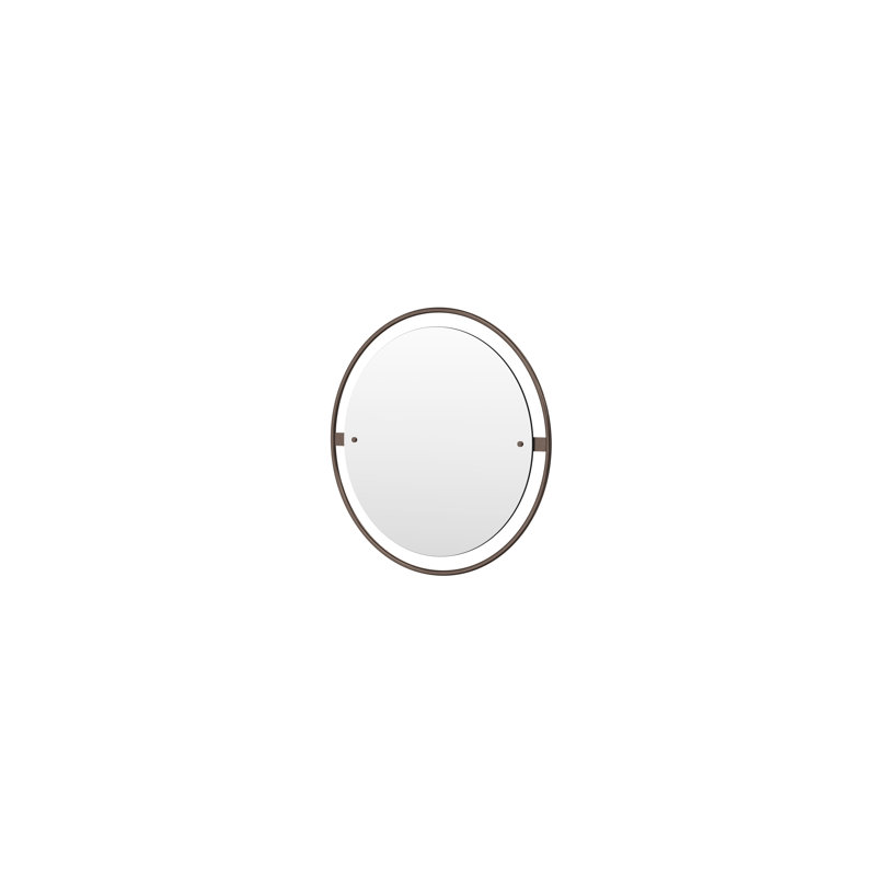 Nimbus Engineered Wood Mirror, 23.6" x 23.6", Bronzed Brass