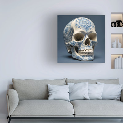 Bolog Ben Heine Porcelain Skull 1 Canvas Art