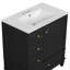Meuble-lavabo autoportant avec portes et tiroirs à fermeture en douceur-517564581