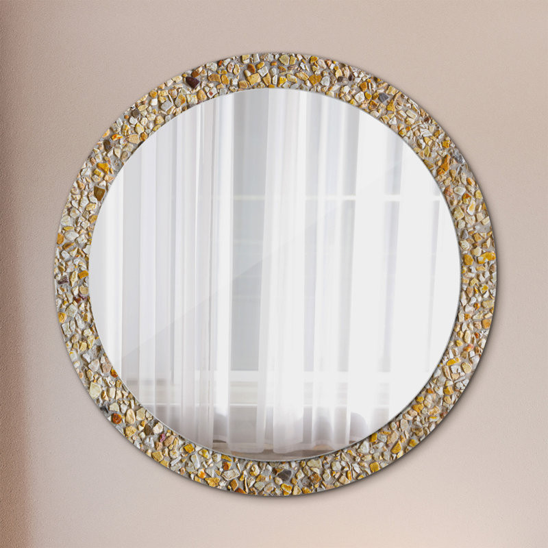 Huldar Glass Flat Wall Mirror, 90cm H x 90cm W
