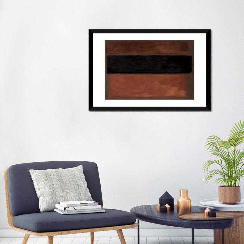 « cuivre rush », impression sur toile, H 18 po x l 26 po x P 1,5 po, Toile avec cadre noir, Pas de tapis