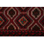 Tapis de zone en laine 3 pi 3 po x 6 pi 3 po one-of-kind à la main-noué la new age balouch Midford