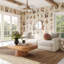 Frome Cream Chenille Modular Long Sofa-853039331-853039330