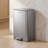 EKO Marina 50L / 13.2 Gal  Retangular Kitchen Step Trash Can, Stainless Steel Step-On Garbage Bin with Soft-Close Lid and Removable Inner Bucket-130911583